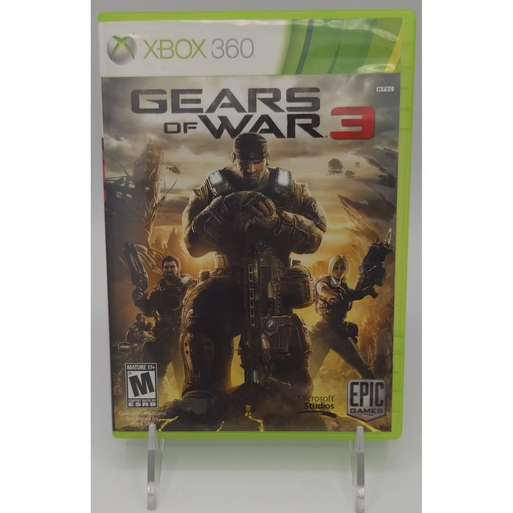 Gears of War 3 - Xbox 360 - Authentic CIB w/ Stickers - Microsoft Game - Tested